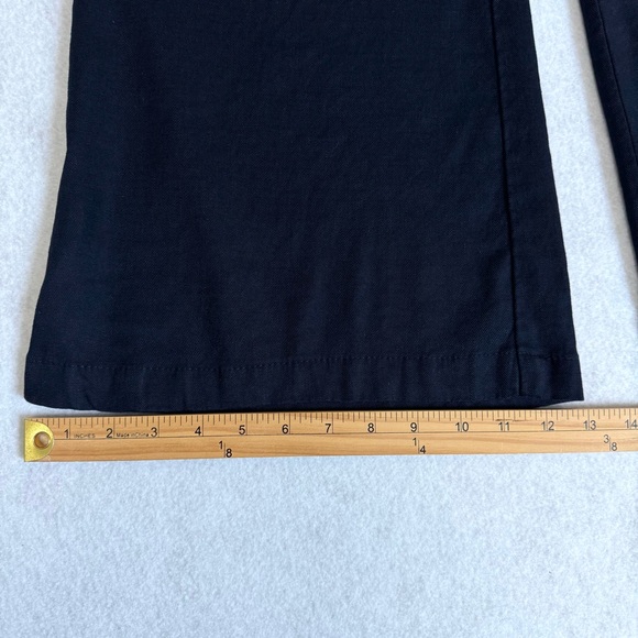Anthropologie Womens Wide Leg Linen Blend Pants Size 25 Blue Boho Retro Preppy - Picture 15 of 15
